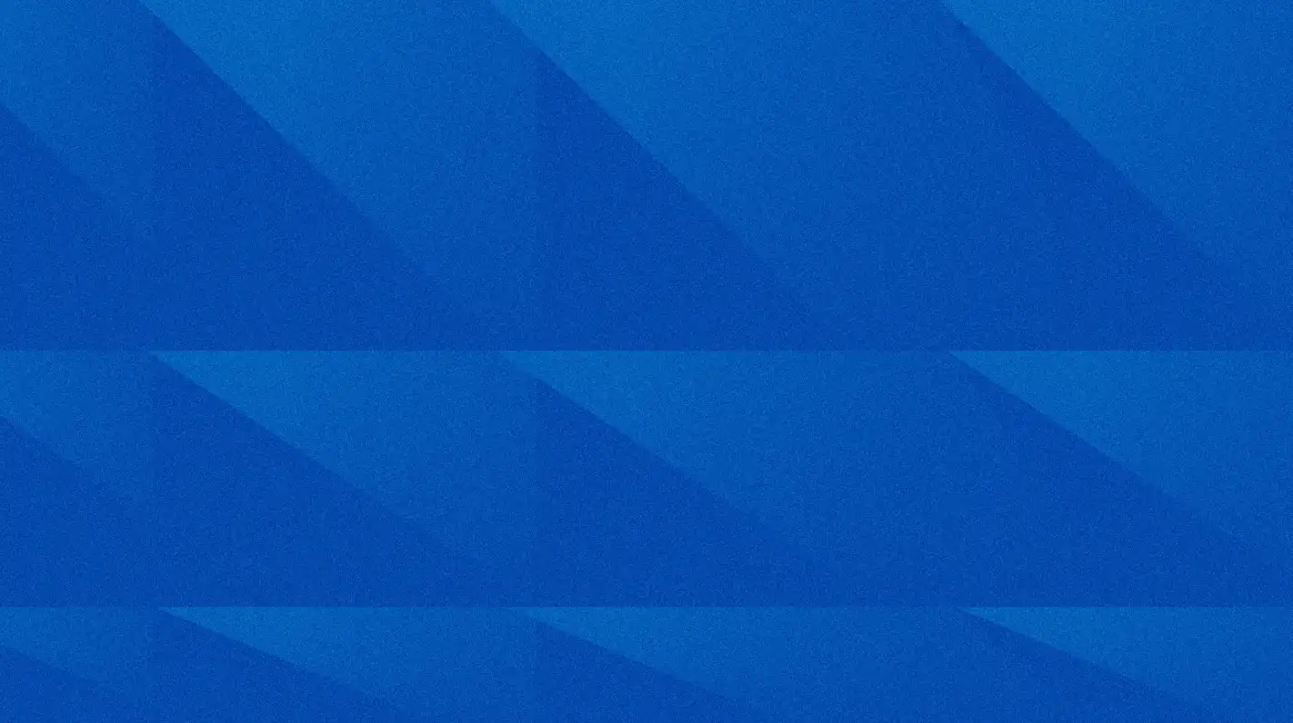 Abstract blue background with diagonal stripes and horizontal bands in varying shades.