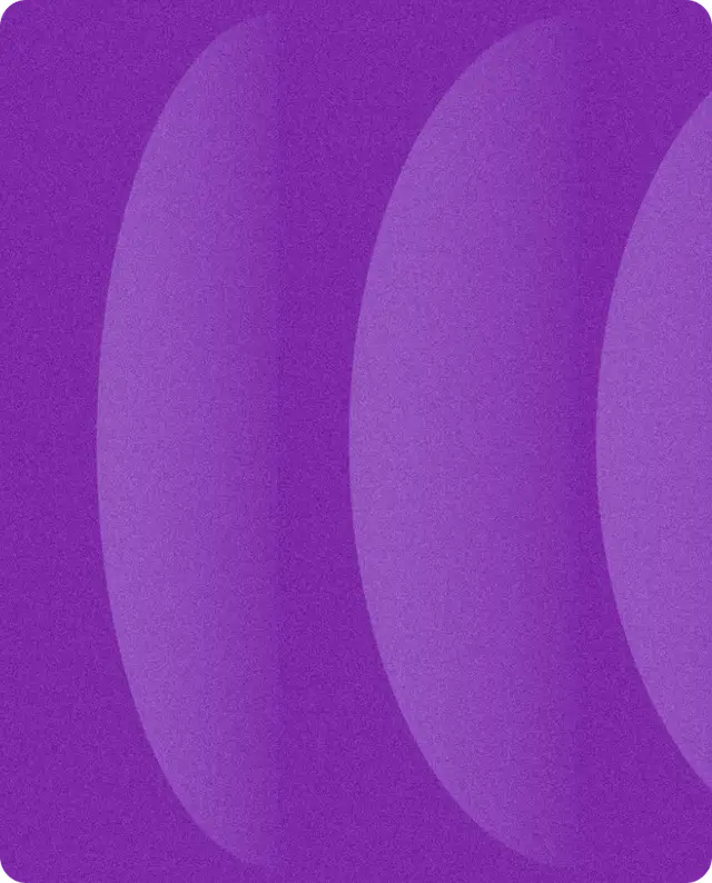 Abstract purple background with overlapping curved vertical shapes in lighter tones.